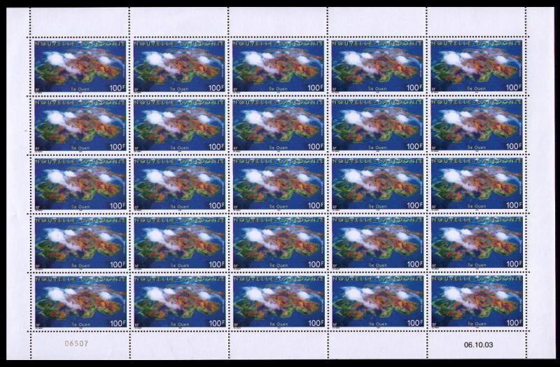 New Caledonia Quen Island Sheetlet of 25v SG#1309 MI#1316