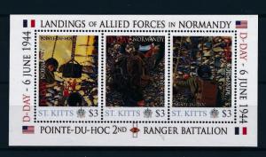 [81029] St. Kitts 2011 Second World war D-day Invasion Normandy Sheet MNH