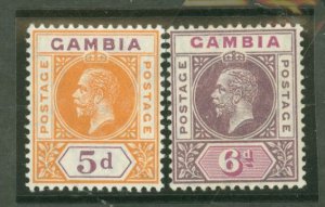 Gambia #77-78  Single