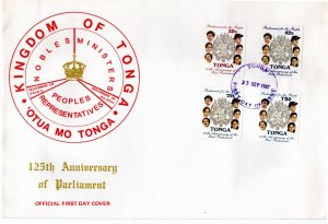 Tonga 1987 Sc 660-3 FDC