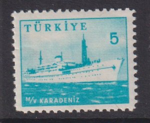 Turkey  #1442  MNH  1959  ship  5k