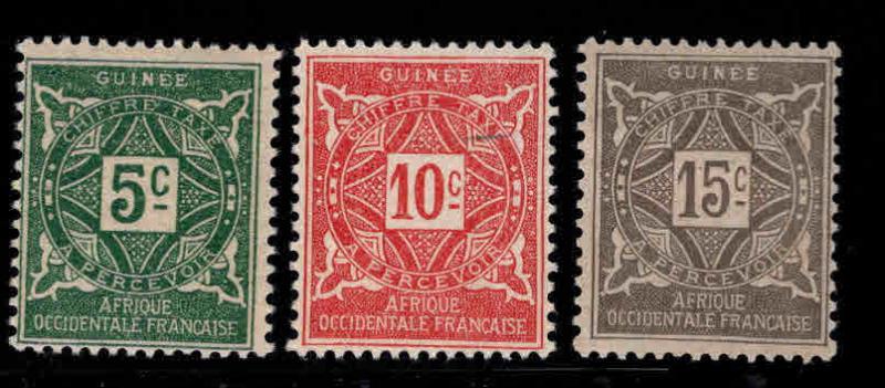 FRENCH GUINEA Scott J16-18 MH* Postage due stamps