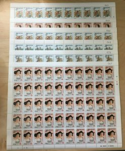 SPECIAL LOT Bhutan 1987 584-9 - Columbus - 50 Sets of 6v - MNH Full Sheets