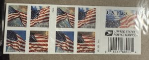 US 2024 Forever U.S. Flags stamp #5883-6 bklet of 20 mint