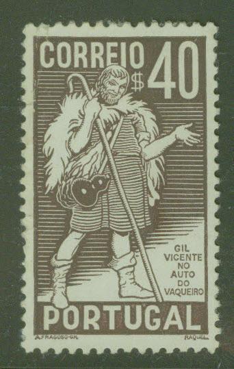 PORTUGAL Scott 572 Gil Vicente 1937 stamp CV$19