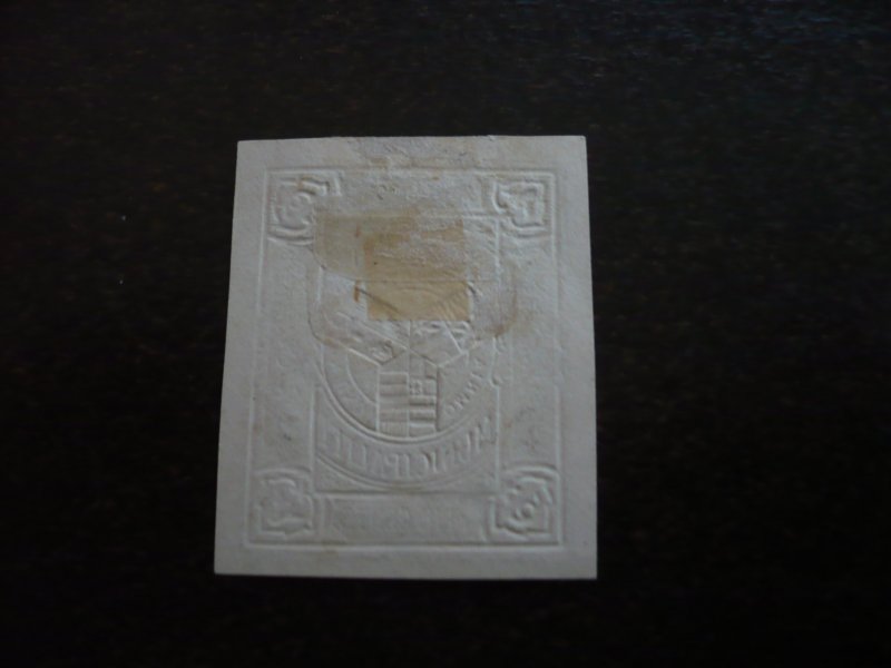 Stamps - Shanghai - Mint Hinged Cut Square