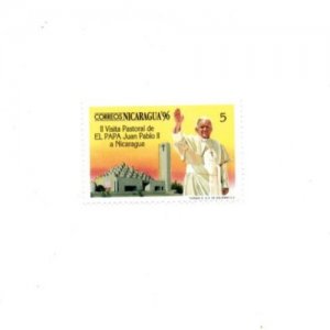Nicaragua 1996 -  Pope John Paul II  - Single Stamp - Scott #2153 - MNH