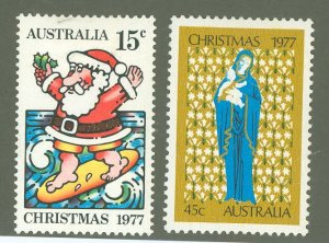 Australia  #669-670 Unused Single (Complete Set)