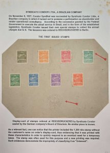 O) 1927 BRAZIL. SYNDICATO CONDOR  LTDA - BRAZILIAN COMPANY,  ORDERED TO REICHSDR