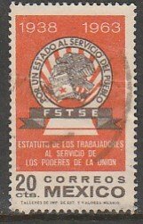 MEXICO 954 25th Ann of Civil Serv Statute & Syndicate. USED. (1204)