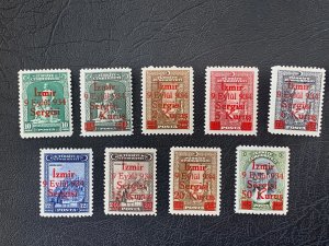 Turkey key MNH 1934 Izmir Fair set! Scott 765-773, CV $675.  Isfila 1325-1323