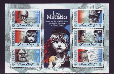 Guernsey Sc 767a 2002 Victor Hugo stamp sheet mint NH