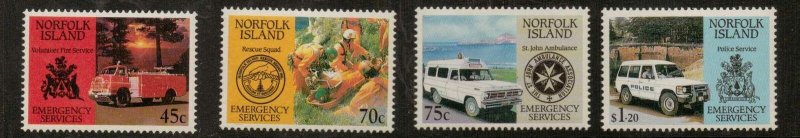 NORFOLK ISLAND SG546/9 1993 EMERGENCY SERVICES MNH