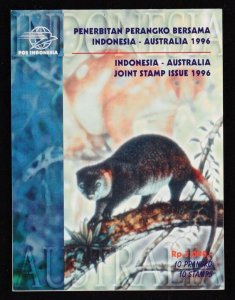 INDONESIA 1996 Australia Joint Issue booklet scarce type 1. MNH **. Pf cat $100.