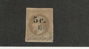 Reunion, Postage Stamp, #5 Used, 1885, JFZ
