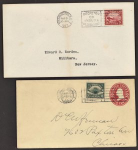 C4, C6 FDC First Day Covers -  Washington D.C.  Cancel