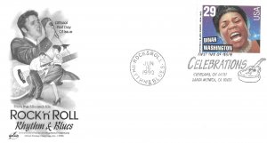 1993 FDC, #2737, 29c Dinah Washington, Art Craft