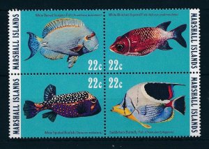 [23407] Marshall Islands 1985 Marine life fish butterfly fish  MNH