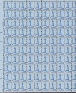 US Stamp 1978 29c Lighthouse Definitive 100 Stamp Sheet #1605