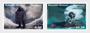 2021 Greenland Ghost Stories II (2) (Scott NA) MNH