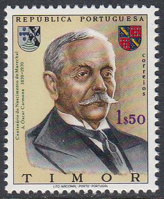 Timor 341 MNH - Marshal Carmona