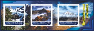 Stamps. Mountains, Volcanoes 2019 year 1+1 sheets perforated