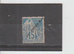 St. Pierre & Miquelon  Scott#  28  MH  (1891 Overprinted)