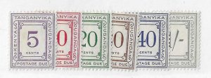 K.U.T.  Sc #J7-12 set of 6 dues  OG VF