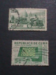 ​CUBA- VERY OLD CUBA   STAMPS USED- VF WE SHIP TO WORLD WIDE.