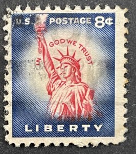 US #1041 Used F/VF 8c Liberty 1954 [B32.7.2]