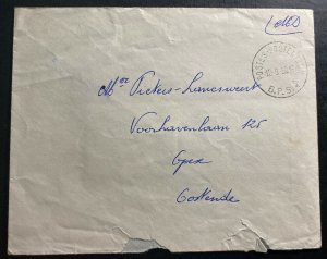 1958 Belgium Forces Military Post Office 4 In Siegburg Germany cover