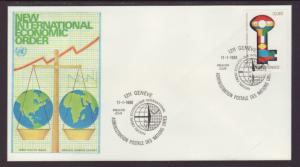 UN Vienna Economic 1980 Geneva U/A FDC BIN