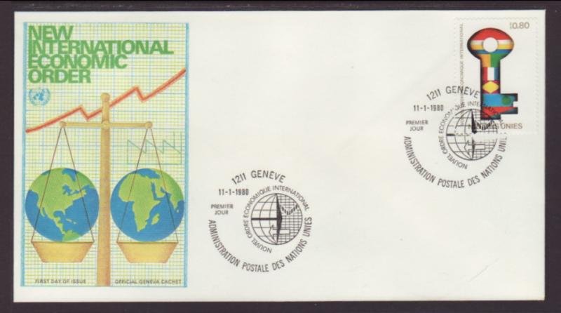 UN Vienna Economic 1980 Geneva U/A FDC BIN