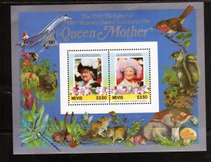 NEVIS #432 1985 $3.50 QUEEN MOTHER MINT VF NH O.G S/S