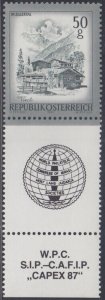 AUSTRIA  JUDAICA TABS # 023 - WORLD PHILATELIC JUDAICA CONGRESS 1997 in TORONTO