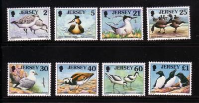 Jersey Sc 825-32 1998 bird stamp set mint  NH