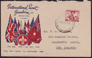 AUSTRALIA 1948 Scout Jamboree  commem FDC...................................3725