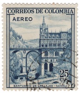 COLOMBIA 1958. AIRMAIL STAMP. SCOTT # C307. USED. # 1