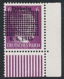 GERMANY DOBELN MICHEL 1a, MINT NH SMALL SQUARES