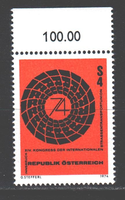 Austria. 1974. 1453. Conference on Transport. MNH.