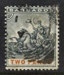 STAMP STATION PERTH -Barbados #73 Definitive Used - Perf.14 - Wmk.2 CV$1.25