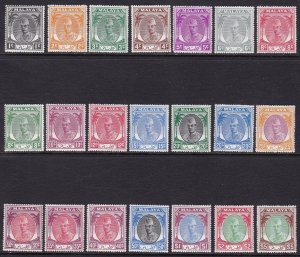 1951-55 MALAYSIAN STATES KELANTAN, SG 61/81 set of 21 MNH/**