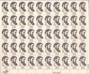 US Stamp - 1972 Poet Sidney Lanier - 50 Stamp Sheet -   #1446