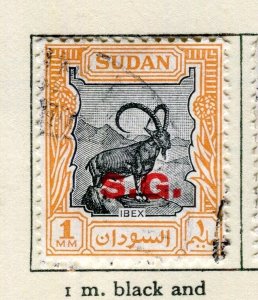 BRITISH PROTECTORATE EAST AFRICA; 1951 Pictorial Official 'SG' used 1m. value