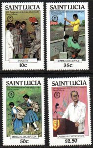 St. Lucia Sc #555-558 MNH