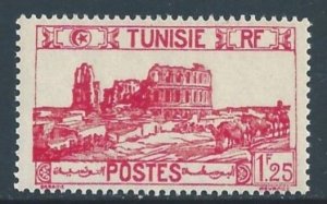 Tunisia #100 NH 1.25fr Roman Amphitheater Defin.