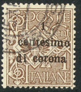 AUSTRIA ITALIAN OCCUPATION 1919 1c on 1c General Issue Sc N64 VFU