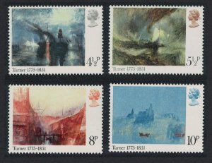 Great Britain Birth J M W Turner painter 4v 1975 MNH SG#971-974