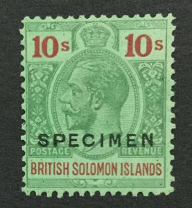 MOMEN: SOLOMON ISLANDS SG #52s 1925 SPECIMEN MINT OG H LOT #191525-659