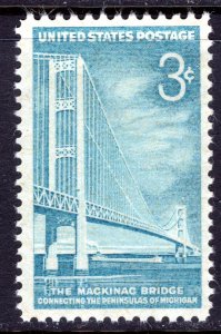 1109 MNH single Mackinac Bridge